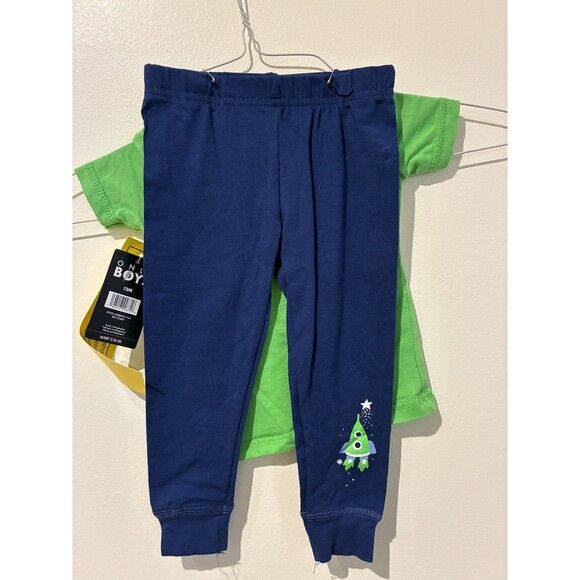 NWT Only Boys 2-Piece "Blast Off" Pajama Set - 12M - Picture 2 of 3